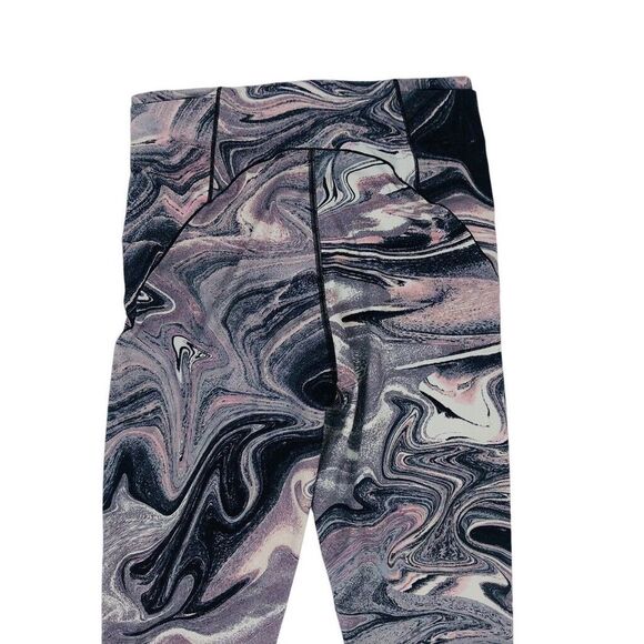 Victorias Secret Yoga Pants Leggings Size 12 Multicolor Marble Print Active Gym‎ - Picture 6 of 9